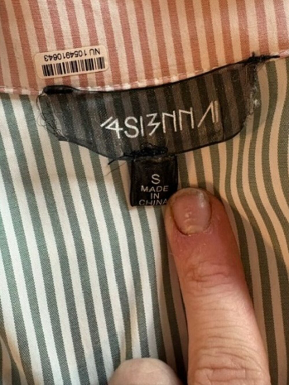Anthropologie X 4SI3NNA Striped Megan Shirt Size Small - Picture 7 of 7